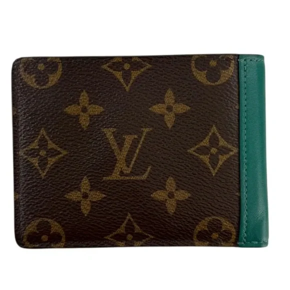 ON HOLD! Louis Vuitton Men’s Monogram Wallet in Brown and Teal - Picture 2 of 5